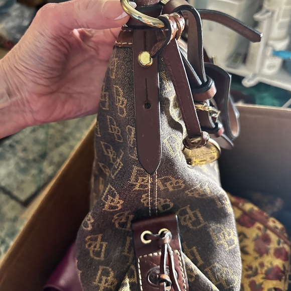 Dooney & Bourke Monogram Brown Shoulder Bag - Picture 10 of 13